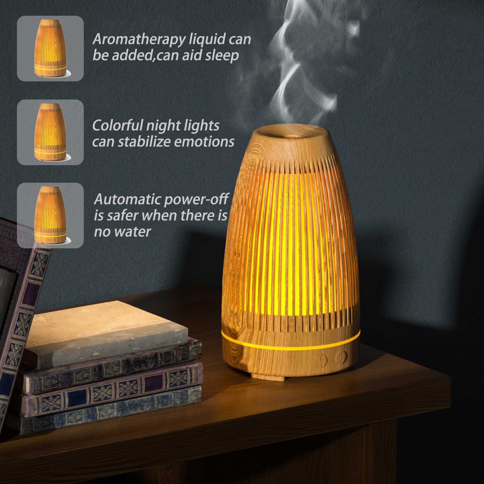 BOBOMOTI Humidifiers for Home Cool Mist Top-Fill Ultra-Quiet Humidistat for Baby Nursery Plants Essential Oil Diffuser Clearance