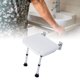 thumbnail image 5 of Banco De Ducha Montado En La Pared, Pies Antideslizantes Seguros Y Confiables Soporte Estable Diseño Ergonómico Silla De Ducha Plegable Para Personas Mayores Para Puerta De Baño, 5 of 7