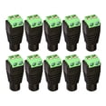 thumbnail image 1 of 10pcs CCTV Camera DC Power Connector Female Connector 12V Green + Black Surface, 1 of 8