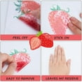 thumbnail image 6 of 3 Sheets Strawberry Wall Decals Self Adhesive Strawberry Stickers PVC Waterproof DIY Fruit Wall Decor Stickers Removable for Window Country Restaurant Bedroom Living Room Decoration DIY, 6 of 8