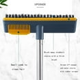 thumbnail image 5 of PureCasa Household 2-in-1 Scalable Cleaning Brushes Floor Brushes, Floor Scrub Brush with 44" Handle & Stiff Bristle, Functional Brush Scraper for Wall Tub Tile, 1PC, Blue, 44.5"x9"x2.8", 5 of 9