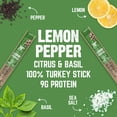 thumbnail image 3 of Righteous Felon Meat Sticks - Gluten Free & Keto Turkey Sticks, Protein Snacks, Lemon Pepper, 6 pack, 3 of 9