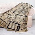 thumbnail image 2 of Yibo Happy 50th Birthday Gifts Blanket Flannel Soft and Comfortable Anti-static Bed Sofa Blanket, 2 of 7