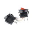 thumbnail image 3 of 10Pcs Small Size Round Rocker Switch LED Illuminated Car board Boat Van KCD-15 15mm 2/3PIN I/O Button Power Switches ,Easy to Install, 3 of 5