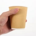 thumbnail image 5 of 50pcs Household Paper Cups Disposable Coffee Cups Heat-resistant Paper Cups Beverage Cups, 5 of 5