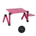 thumbnail image 1 of Mesa para computadora portátil Soporte para computadora portátil ajustable de 15 kg Soporte para computadora plegable de metal 360 °, Rosa roja, Ventilador de enfriamiento sidaley EL002596-04, 1 of 2