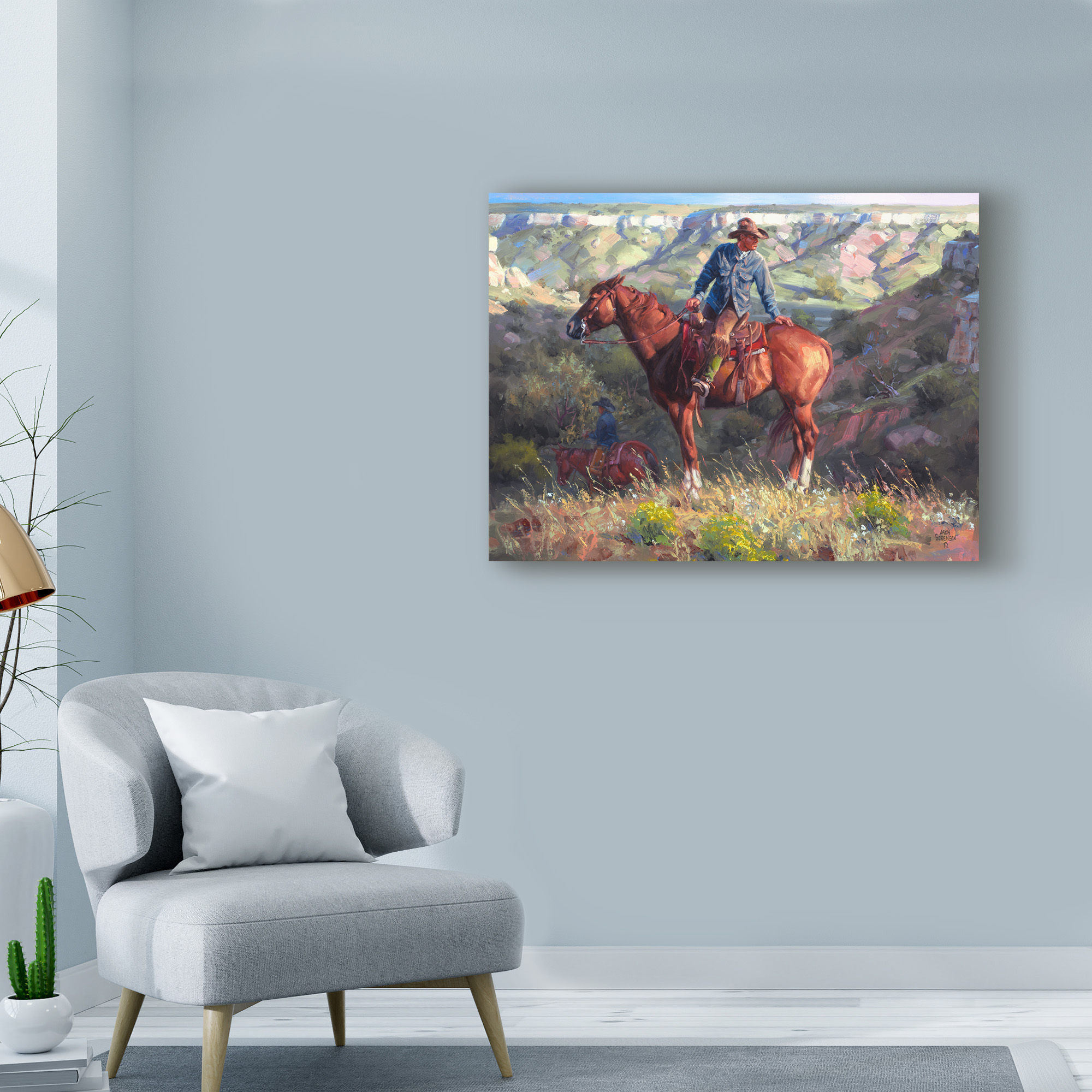 Trademark Fine Art 'The Search' Canvas Art by Jack Sorenson