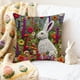 thumbnail image 1 of CaiYueKe Easter Bunny Egg Pillow Cover - Decorative Throw Pillow Case for Sofa Bed Chair Home Decor, Soft Breathable Washable Hypoallergenic Spring Holiday Decoration, 1 of 7