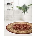 thumbnail image 3 of Rugs.com Aditi Collection Rug – 13 Ft Round Red Low Rug Perfect For Kitchens, Dining Rooms, 3 of 9
