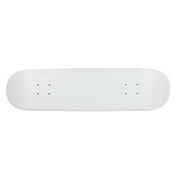 Moose Blank Skateboard Deck Dipped White 8.25
