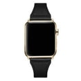 thumbnail image 2 of WFEAGL Leather Band for iWatch Apple Watch Band 38mm 40mm Black/Gold, 2 of 6