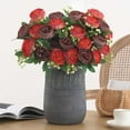 thumbnail image 2 of Artificial Flower 30cm Home Wedding Decoration Handheld Realistic Silk Flower for Vase Centerpiece, 2 of 4