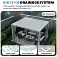 thumbnail image 4 of MELLCOM Louvered Pergola 10x12, Outdoor Rustproof Shelter with Adjustable Roof, Aluminum Gazebo with Waterproof Curtains and Netting for Patio Deck, White, 4 of 7