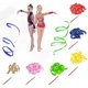 thumbnail image 1 of 6 Pcs 2m Dance Ribbons Rhythmic Gymnastics Ribbon Dancing Streamers Ribbon Wands Baton Twirling With Rods For Kids Artistic Dancing Gym Circus T, 1 of 5