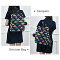 thumbnail image 4 of FORMRS Women's Travel Backpack Purse Anti-Theft Hidden Pockets Casual Shoulder Bag, Rainbow Space Cat, 4 of 7