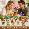 HOGOKIDS 12 Pack Flower Building Set, 1697 Pcs Botanical Collection ...