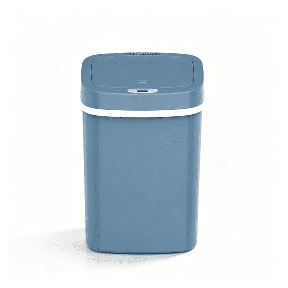 10L Automatic Motion Sensor Trash Can, Touchless Rectangular Garbage Bin with Odor-Sealing Ring, Waterproof Hands-Free Waste Container for Kitchen Bathroom Bedroom Office