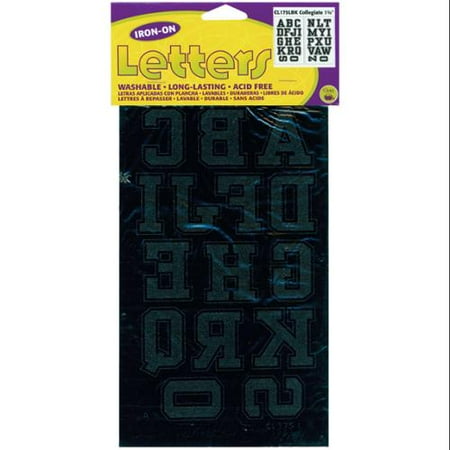 Iron-On Letters 1-3/4" Collegiate-Black