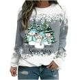 thumbnail image 2 of Black and Friday Deals 2024 Womens Christmas Sweatshirts,Christmas Sweatshirts for Women Long Sleeve Shirts Xmas 3D Print Sweater Crewneck Pullover Tops Cute Santa Sweatshirt, 2 of 4