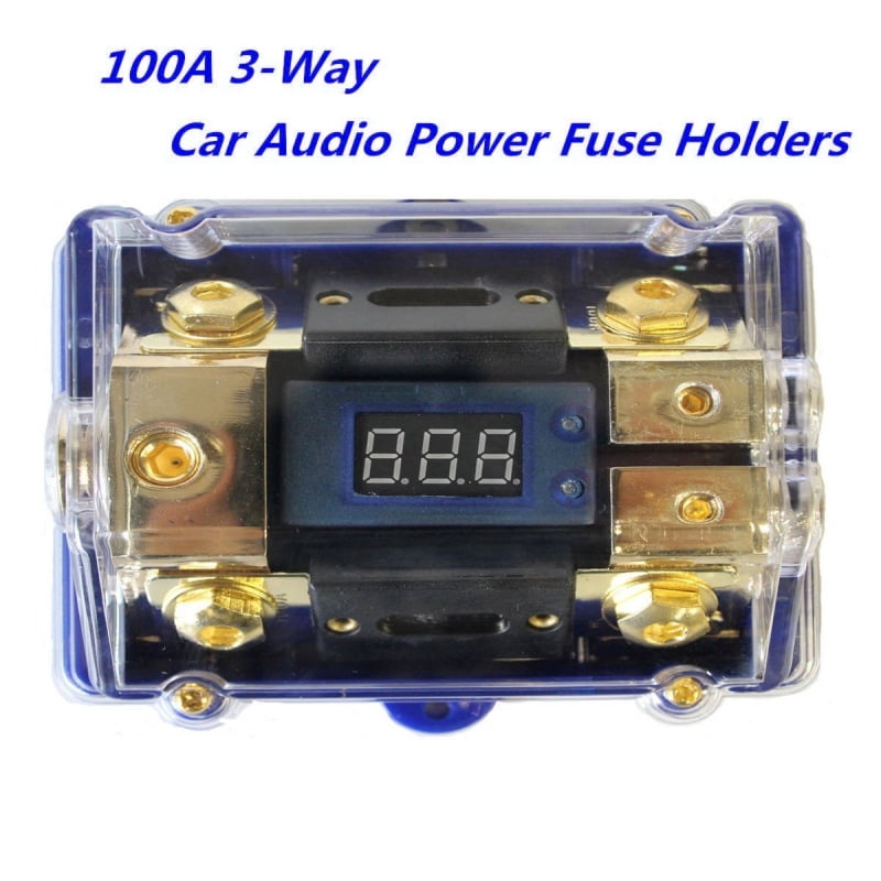Way Car Audio Power Fuse Holder Stereo Distribution Block Fusebox /LED