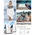 thumbnail image 5 of White Greek Key Beach Towels Oversized Super Absorbent, Geometric Greece Ancient Farmhouse Geo Lightweight Bath Towel Quick Dry Sets For Bathroom/Pool/Rv Camping/Beach Play/Gym Room/Picnic 23"x47", 5 of 8