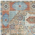 thumbnail image 5 of SAFAVIEH Saffron Leighton Border Cotton Area Rug, Orange/Blue, 5' x 8', 5 of 7