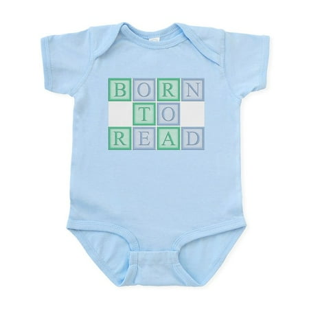

CafePress - Born To Read Green Infant Bodysuit - Baby Light Bodysuit
