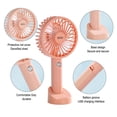 thumbnail image 3 of Ventilador de mano, ventilador de escritorio recargable USB portátil para dormitorio de estudiantes, hogar de verano, mini, 3 of 7