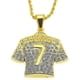 thumbnail image 3 of Collar de camiseta compatible con hombres, collar de camiseta de Ronaldo número 7 de Hip Hop, 3 of 4