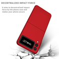 thumbnail image 2 of KAIYANG Funda para teléfono Samsung Galaxy Z Flip3 5G Funda protectora antihuellas con tapa vertical Estilo C Samsung Galaxy Z Flip3 Rojo, 2 of 5
