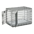 thumbnail image 4 of MidWest Homes for Pets QuietTime Reversible Dog Crate Pan Cover, 30 inch, Fleece, Gray Floral, 4 of 8