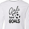 thumbnail image 4 of Inktastic Girls Gotta Have Goals Soccer Long Sleeve Youth T-Shirt, 4 of 5
