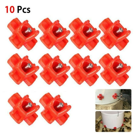 Horizontal Side Mount Chicken Nipples Waterer