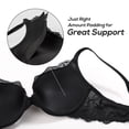 thumbnail image 3 of DOBREVA Women's Lace Push Up Bra Underwire, Padded, Full Coverage, Everyday Bras, 3 of 5