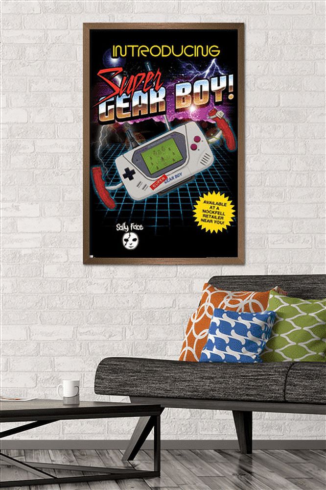 Sally Face - Super Gear Boy Wall Poster, 22.375" x 34" Framed