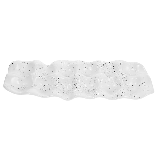 Ceramic Egg Tray Porcelain Holder Container Storage Organizer for Eggs Serving Dish