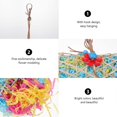 thumbnail image 4 of 1 Set Bird Chewing Toy Pet Bird Parrot Colorful Foraging Hanging Shredder Toy, 4 of 4