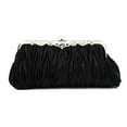 thumbnail image 7 of TAILTOSS 1Pack Evening Clutch Bag Black Satin Handheld Shoulder Cross Body Purse 10.6 In .7 In W, 7 of 7