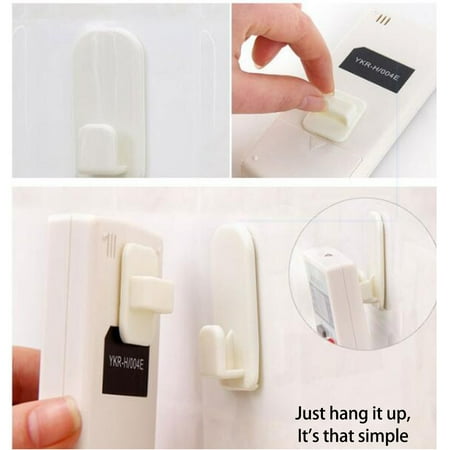 

Wuztai Hooks for Hanging Hook Towel Hooks Conditioner TV Remote Control Key Practical Wall Storage Strong Hanger Holde AS show