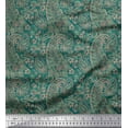 thumbnail image 1 of Soimoi Polyester Crepe Fabric Artistic Paisley Print Sewing Fabric Yard 42 Inch Wide, 1 of 3