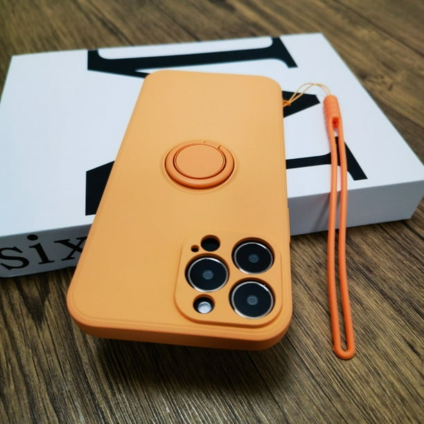 Funda de silicona magnética para iPhone 14 13 12 11 Pro Max XS X XR 7 8 Plus iPhone13 14Pro iPhone14 funda suave con soporte de anillo Tan Jianjun unisex