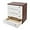 Walnut -4 Tiers, variant on 2-Tier Desk Organizer with Lockable Drawers, 2 Pairs of Keys, Wooden Desktop Storage Box, Categorized Storage Desktop File Cabinet(White)…