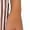 Brown, variant on Women's Striped Print Wide Leg Pants High Waist Cuffed Hem Cropped Trousers with Pockets Summer Casual Street Pants Purple