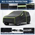 thumbnail image 2 of Cubierta de coche Unique Bargains impermeable para todo clima 210D Membrana impermeable negra 1 pieza [para Jeep] [para Grand Cherokee], 2 of 7