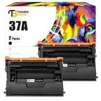 37A Toner Compatible for HP 37A CF237A Black Toner Cartridge for HP Laserjet 37A CF237A 37X CF237X Enterprise M607 M608 M607n M608n M607dn M608dn M609 MFP M631 M632 M633 Printer Ink (Black 2-Pack)