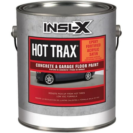 Insl-X HTF110092-01 20 lbs. Hot Trax Tintable White Latex Satin Concrete & Garage Floor Paint - Gallon, Pack Of