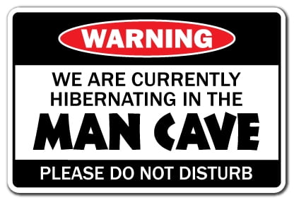 Man Cave 1 Warning Decal Indoor Outdoor Funny Home Decor For Garages Living Rooms Bedroom Offices Signmission Beer Cigar Tv Darts Smoke Decal Wall Plaque Decoration Walmart Com