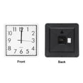 thumbnail image 4 of Uxcell 13x12 Inch Wall Clock, Quartz Battery Operated Silent Non-Ticking Rectangle Wall Clocks, White, 4 of 6