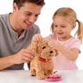 thumbnail image 4 of Coollooc Wuffy Robot Dog Lifelike Toy Dog, Walking Plush Puppy Toy Dog, Interactive Robot with Touch Sensing Voice Mimic Licking Motion Leash Remote Soft Fur for Battery Powered(Yellow), 4 of 9