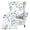 Leaf Blue White, variant on SEANATIVE Wingback Chair Cover 2 Piece Stretch Wing Chair Slipcovers Soft Spandex Stain Resistant Anti-Scratch Armchair Slipcover for Bedroom Living Room, Pink Rose Patchwork Print